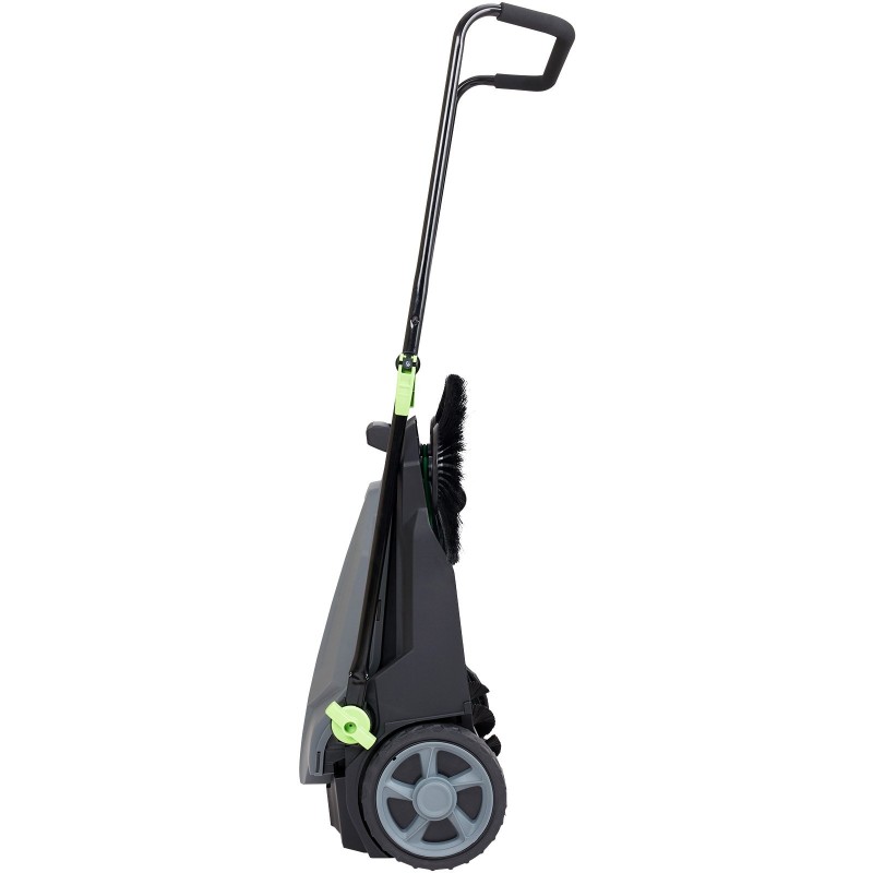 Työnnettävä manuaalinen lattianlakaisukone 65 cm lakaisuleveys 18,9 l roskasäiliö teräs ja muovi