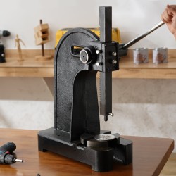 Manuaalinen pöytäsovitepuristin valurautarunko 310 mm työisku säädettävä vipuvarsi