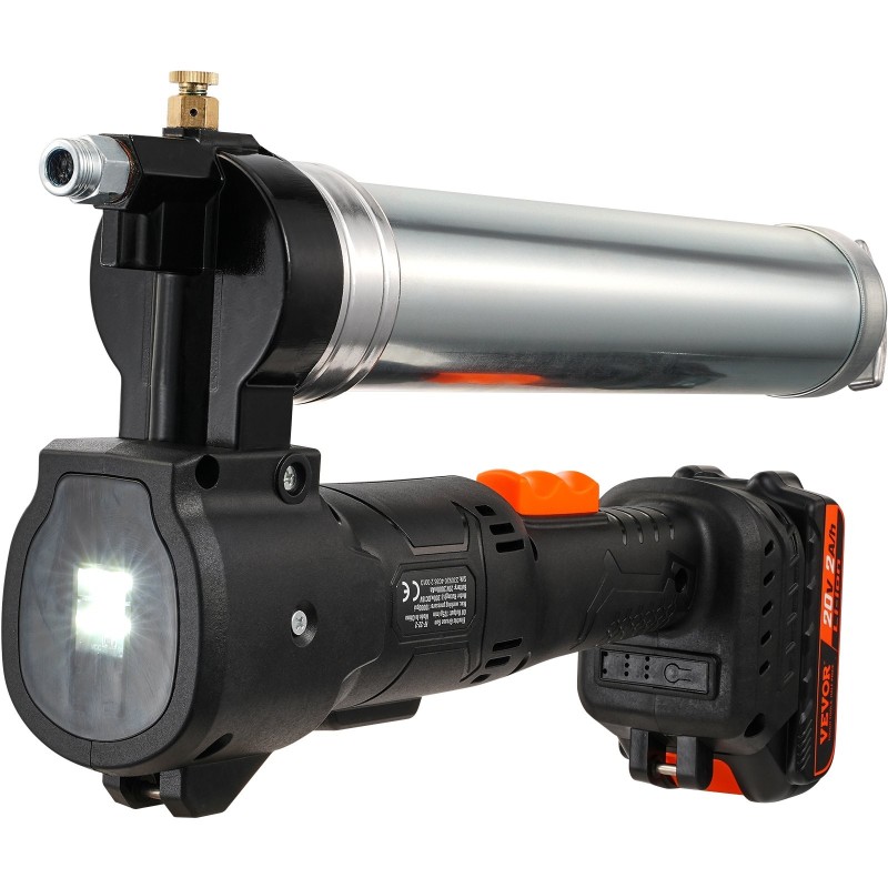 Akkukäyttöinen rasvaprässi 20V 2Ah 10000 PSI 990 mm letku 2 akkua