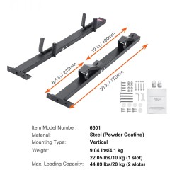 Ruohotrimmeriteline jauhemaalattu teräs 2 kpl pystysuora numerolukolla perävaunuun
