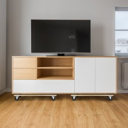 Huonekalukärry lehtipuu komposiittipuu 762×457×130 mm 454 kg 2 kpl