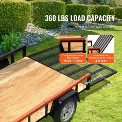 Peräkärryn takalaidan nostoapu hiiliteräs 180 paunaa sivulaidoille 10–24 tuumaa 4–6 jalkaa