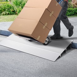 Kynnysramppi alumiiniseosta 7,6 cm 362,8 kg kantavuus modulaarinen pyörätuoleille ja skoottereille