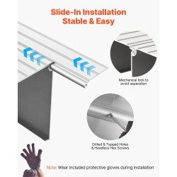 Ovikynnysramppi alumiiniseos 4 osaa 115 mm nousu 363 kg pyörätuolille