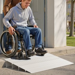 Ovikynnysramppi alumiiniseos 4 osaa 115 mm nousu 363 kg pyörätuolille