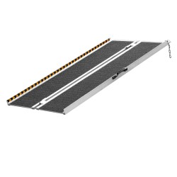 Taittuva alumiinirampi 122 cm 363 kg kantavuus pyörätuolille kynnyksille portaisiin