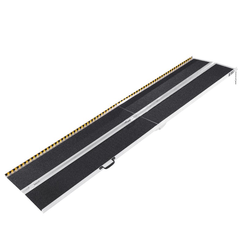 Taitettava pyörätuoliramppi alumiiniseoksesta 304,8 cm 363 kg liukuestopinnalla