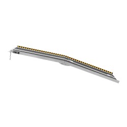 Pyörätuoliramppi taitettava alumiiniseos 213 cm kantavuus 363 kg liukuestepinnalla