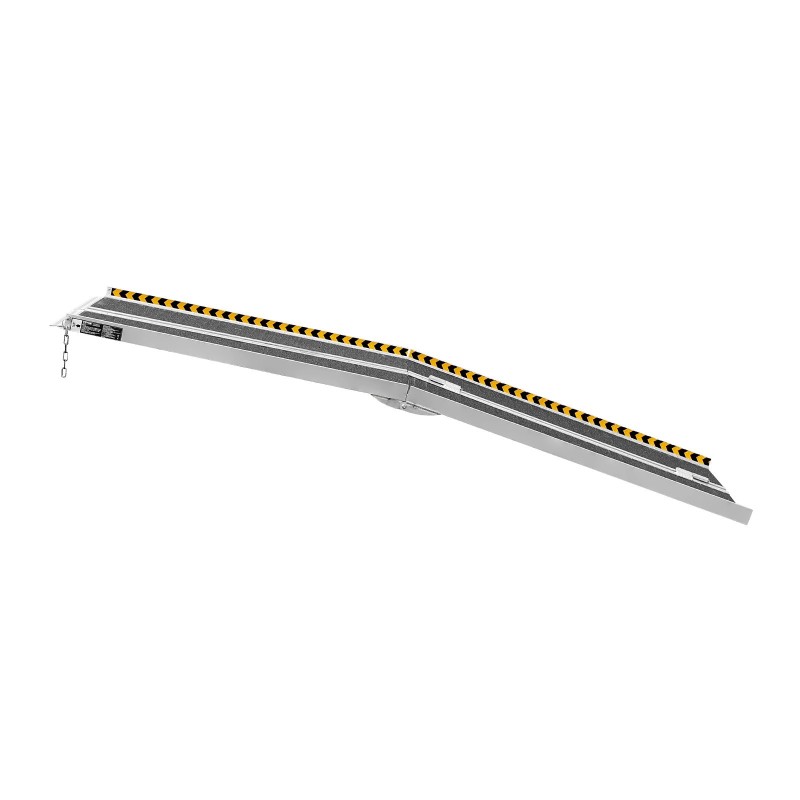 Pyörätuoliramppi taitettava alumiiniseos 213 cm kantavuus 363 kg liukuestepinnalla