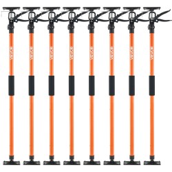 Teleskooppinen tukitanko 8 kpl hiiliteräs 116 290 cm 70 kg kaappien asennukseen