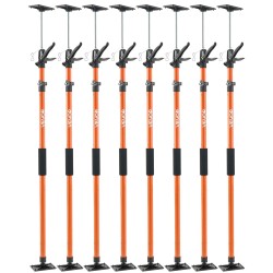 Teleskooppinen tukitanko 8 kpl hiiliteräs 116–290 cm 70 kg kaappien asennukseen