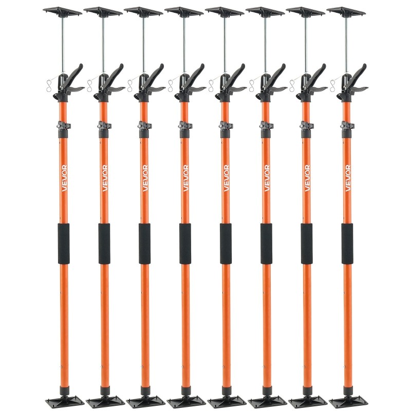 Teleskooppinen tukitanko 8 kpl hiiliteräs 116–290 cm 70 kg kaappien asennukseen