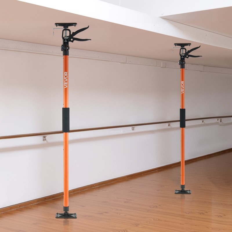 Teräksiset tukipylväät 4 kpl säädettävät 116–290 cm noin 70 kg kaappiasennukseen