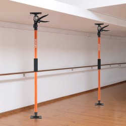 Teleskooppiset hiiliteräksiset tukipylväät 2 kappaleen sarja 116–290 cm 70 kg kaappien asennukseen
