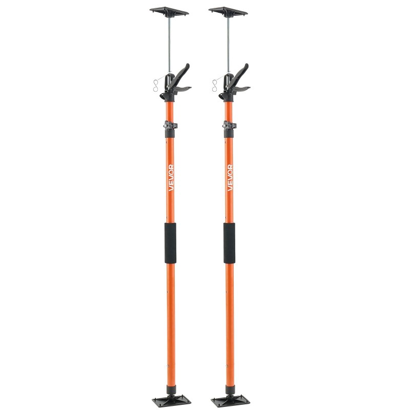 Teleskooppiset hiiliteräksiset tukipylväät 2 kappaleen sarja 116–290 cm 70 kg kaappien asennukseen