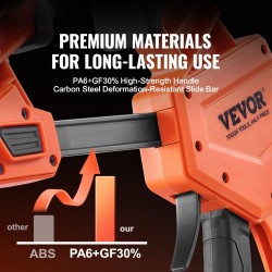 Palkkipuristimet 2 kpl 24 tuuman leuka lasikuituvahvistettu muovi hiiliteräs 300 paunaa