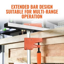 Rinnakkaispuristinsarja 2 kpl 1270 mm lasikuituvahvistettu polyamidi hiilirakenneteräs puu ja metallityöhön