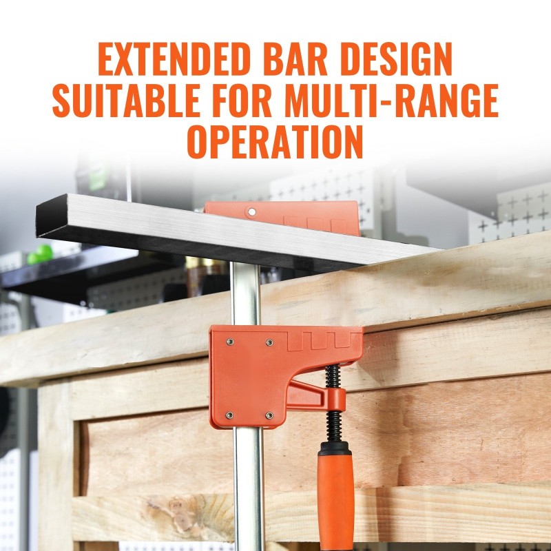 Rinnakkaispuristinsarja 2 kpl 1270 mm lasikuituvahvistettu polyamidi hiilirakenneteräs puu ja metallityöhön