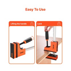 Paralleelipuristinsarja 2 kpl 91,4 cm leukaväli puu- ja metallitöihin PA6+GF30%