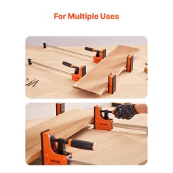 Paralleelipuristinsarja 2 kpl 91,4 cm leukaväli puu- ja metallitöihin PA6+GF30%