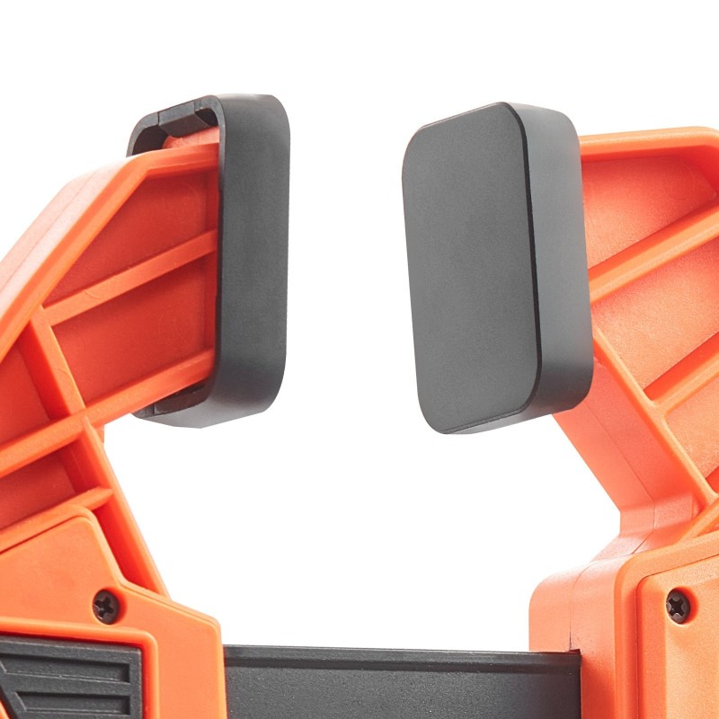 Yhden käden palkkipuristimet 2 kappaletta 30,48 cm 154 kg lasikuituvahvistettu muovikuori hiilirakenneteräs