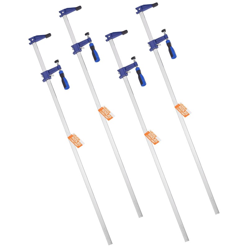 Puutyöpuristimet valurauta ja hiiliteräs 91,4 cm 4 kpl lukittavat 272 kg