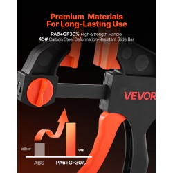 Puristimet puu- ja metallitöihin lasikuituvahvistettu polyamidi-6 ja teräs 2x30,48 cm 2x15,24 cm