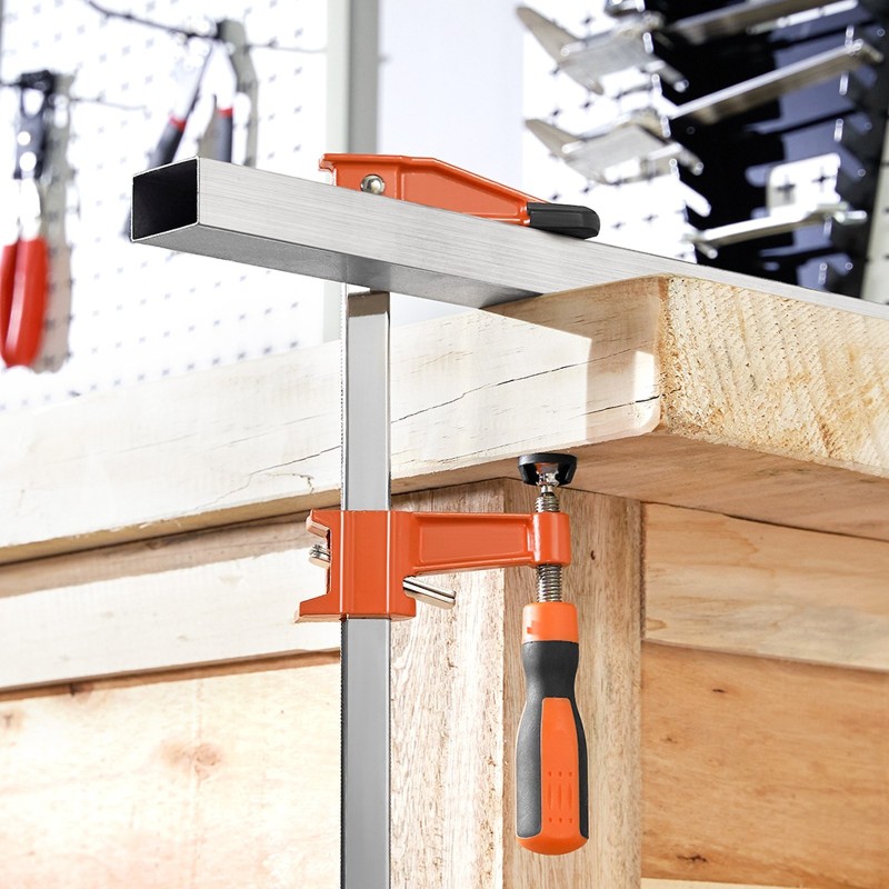 Puutyöpuristimet valurauta ja hiiliteräs 61 cm avautuma 2 kpl 272 kg