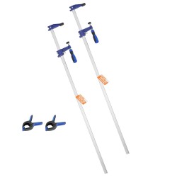 Palkkipuristimet valuraudasta ja hiiliteräksestä 91,4 cm avautuma 2 kappaletta puu- ja metallityöt