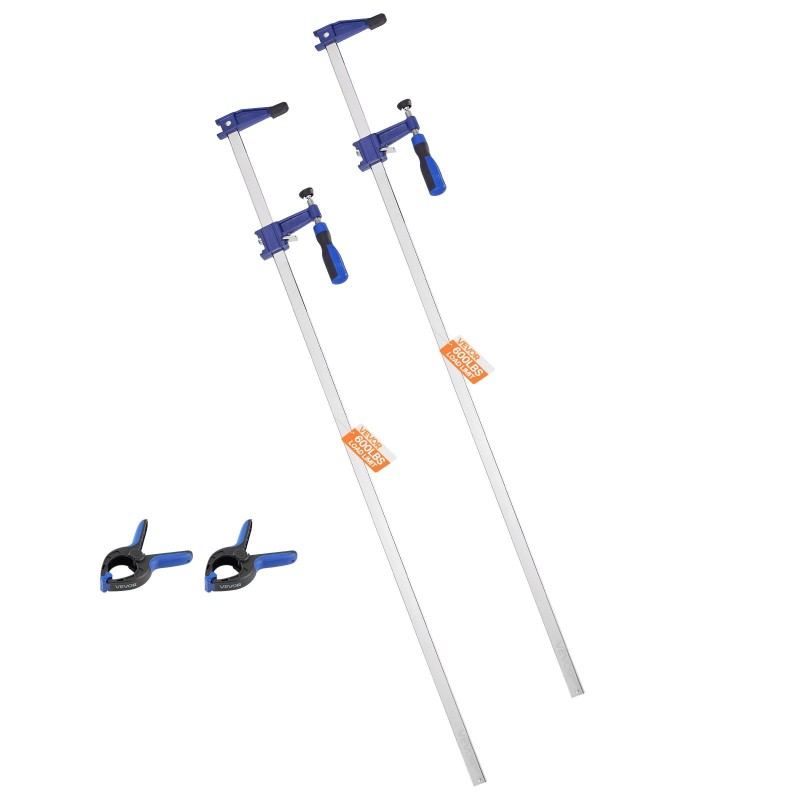 Palkkipuristimet valuraudasta ja hiiliteräksestä 91,4 cm avautuma 2 kappaletta puu- ja metallityöt