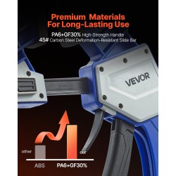 Yksikätiset puristimet muovikuori ja hiilirakenneteräs kaksi kappaletta 60,96 cm puu- ja metallityöhön