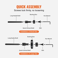 Laakeri ja tiivisteasennussarja 52 osaa 45 teräsvarsi levykoot 18–65 mm 74 mm