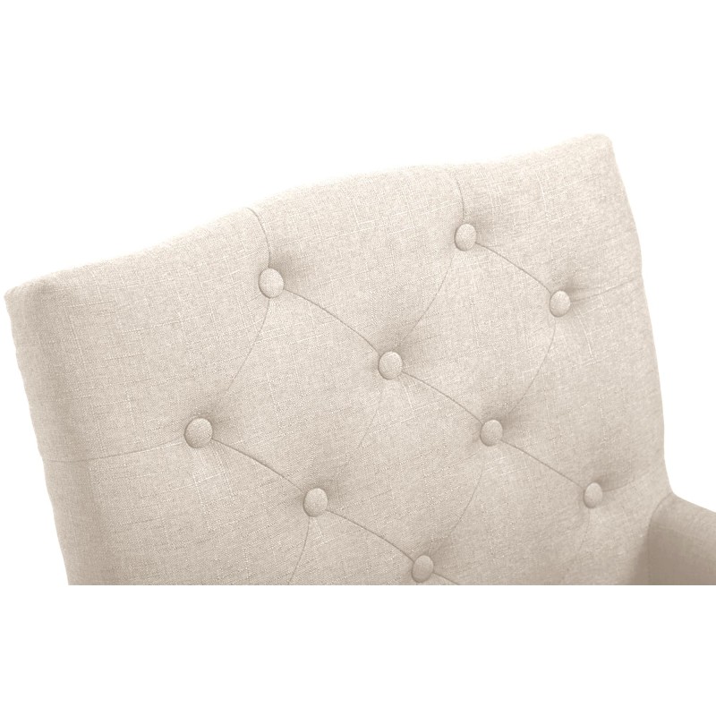 Tyylikäs chesterfield-ruokailutuoli mukavilla käsinojilla ja pehmusteella