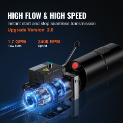 Hydraulipumppu yksitoiminen 9,5 l terässäiliöllä 220 V 2,2 kW