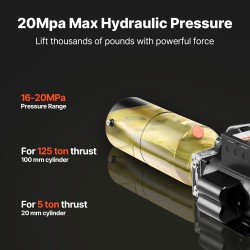 Hydraulinen tehopumppuyksikkö 220V 2,2kW yksitoiminen 6,3l/min 22MPa autonostimiin