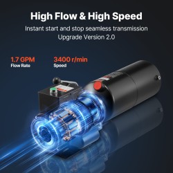 Hydraulinen tehopumppuyksikkö 220V 2,2kW yksitoiminen 6,3l/min 22MPa autonostimiin