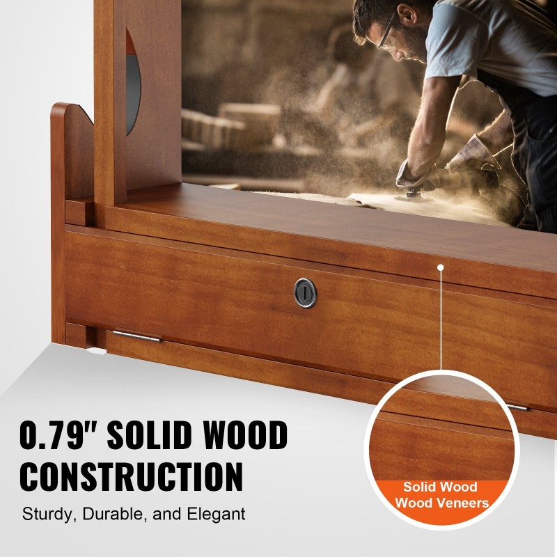 Puinen seinäteline mäntypuusta neljälle aseelle kuudenkymmenen kilogramman kantavuus pehmustetut urat