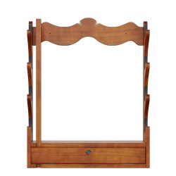 Puinen seinäteline mäntypuusta neljälle aseelle kuudenkymmenen kilogramman kantavuus pehmustetut urat