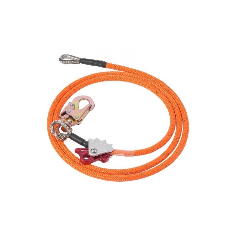 Flipline polyesteripäällysteinen terässydämellinen 16 mm 3 m alumiinikarabiinilla puuhun kiipeilyyn