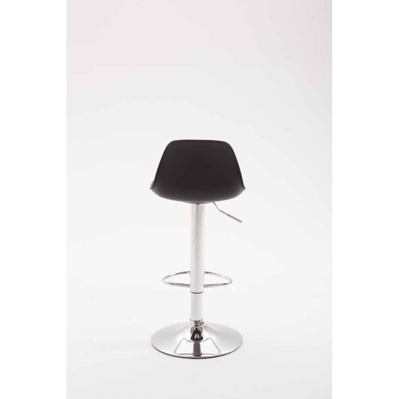 Tyylikäs säädettävä baarijakkara pyörivällä istuimella ja jalkatuella