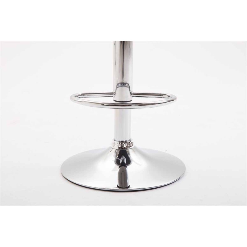 Tyylikäs säädettävä baarijakkara pyörivällä istuimella ja jalkatuella