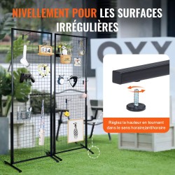 Verkkopaneelitornit 1022A-teräs 840x578 mm 2 kpl kaksipuoliset taittuvat koukuilla