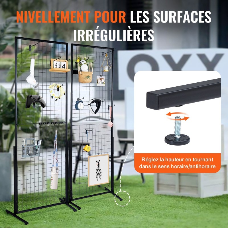 Verkkopaneelitornit 1022A-teräs 840x578 mm 2 kpl kaksipuoliset taittuvat koukuilla