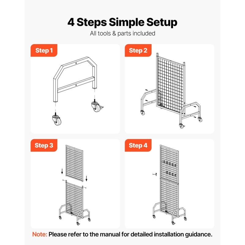 Ritiläseinäpakkaus mustaa hiiliterästä 3 kpl 600 x 400 x 1640 mm pyörillä