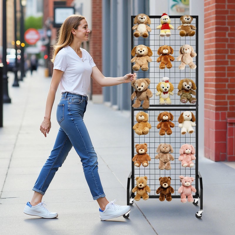 Ritiläseinäpakkaus mustaa hiiliterästä 3 kpl 600 x 400 x 1640 mm pyörillä