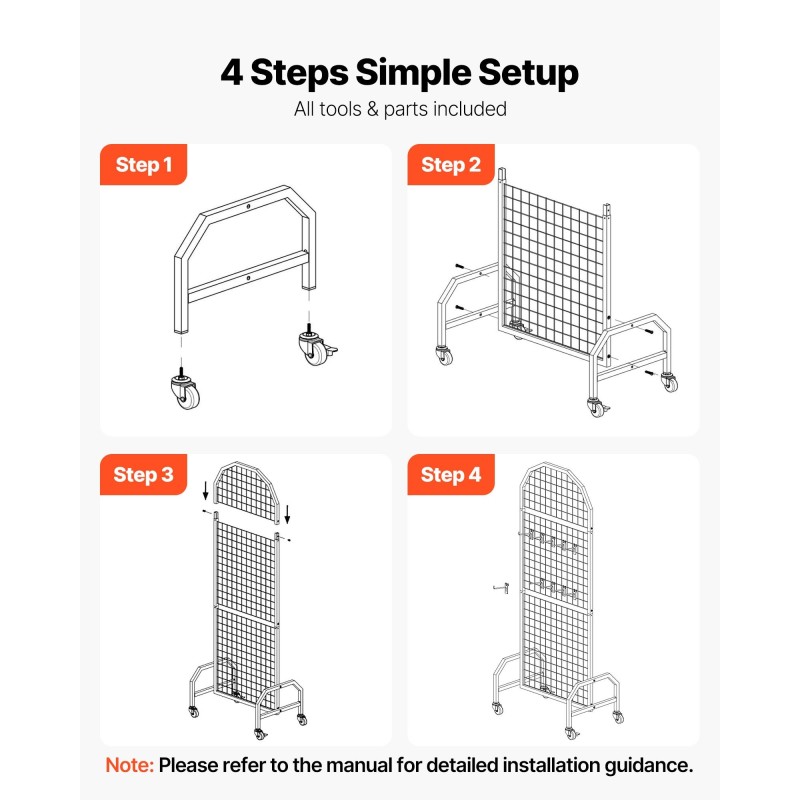 Siirrettävät verkkoseinäpaneelit 2 kpl hiiliteräs 600×1640 mm musta pyörillä 20 koukkua