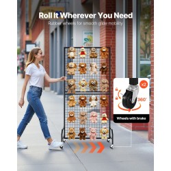 Ritiläseinät 2 kpl musta hiiliteräs 898 x 1798 mm pyörillä 20 koukkua