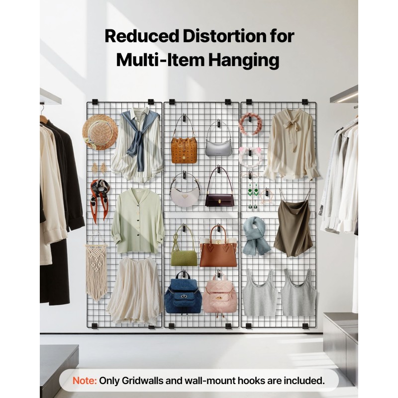 Ritiläpaneelit 3 kpl musta hiiliteräs 610x1828 mm 42 mm ruudukko seinäkiinnitys