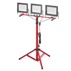 LED työvalo kolmipäinen jalustalla 15000 lumenia 6000 6500K IP65 3 3 m virtajohto