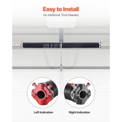 Autotallin nosto-oven vääntöjousipari korkeahiilinen teräs ja valualumiini pituus 685 mm elektropinnoitettu